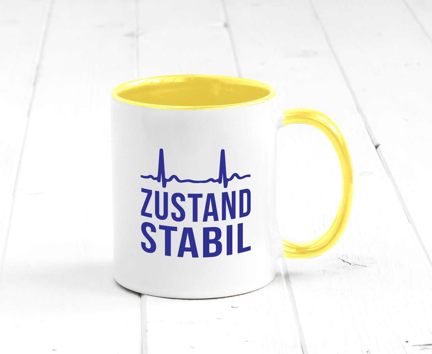 Zustand stabil | Herzschlag v2 Geschenk Humor Geschenkidee lustiger Spruch Tasse
