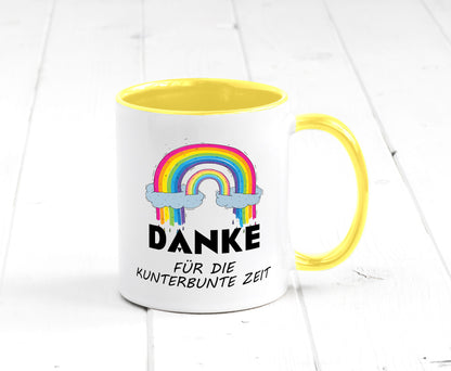 Danke für die Kunderbunte Zeit | Regenbogen lustiger Spruch Geschenk Humor
