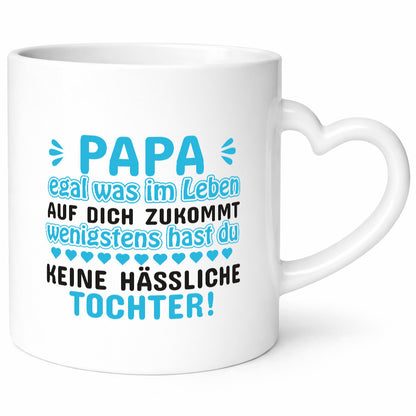 Tasse für Papa | Tochter Vatertag lustiger Spruch Geschenkidee Familie Humor