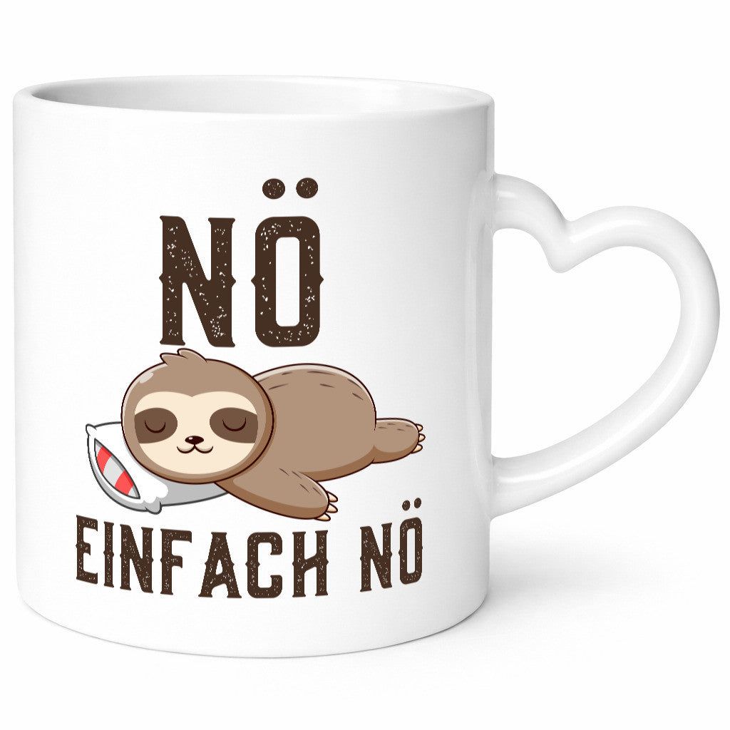 Einfach Nö | Faultier Faulpelz Null Bock Comic Geschenk Tierliebhaber Humor