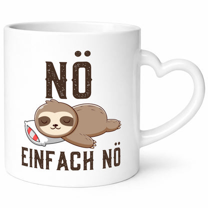 Einfach Nö | Faultier Faulpelz Null Bock Comic Geschenk Tierliebhaber Humor