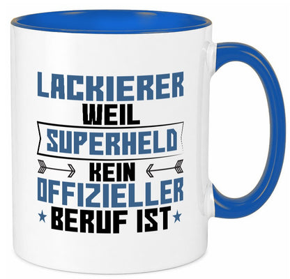 Superheld Lackierer | Definition lackieren lustig Humor Geschenkidee Geschenk Tasse