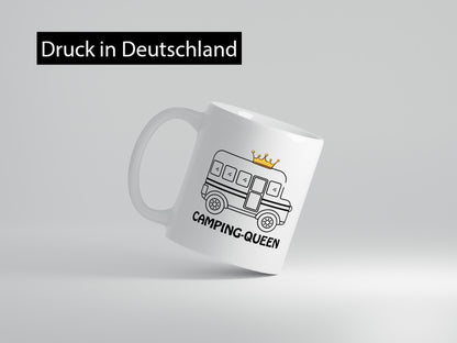 Camping Queen lustiger Spruch Geschenk Humor Geschenkidee Tasse