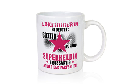 Bedeutung von Lokführerin | Zug Beruf Humor Arbeit Kollegen Büro Geschenkidee
