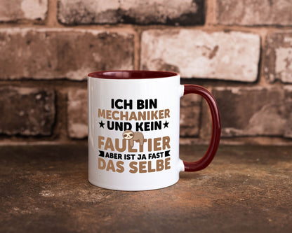 Ich bin kein Faultier: Mechaniker | KFZ Werkstatt Humor Tierliebhaber
