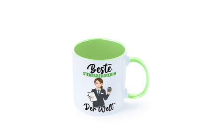 Beste Steuerberaterin | Steuer Beratung v2 Geschenkidee Humor Tasse