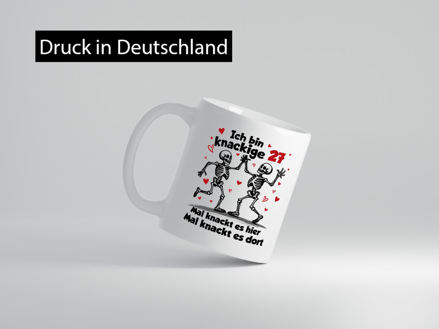 27. Geburtstag | Knackige 27 Ich bin alt v2 Humor Geschenkidee Tasse