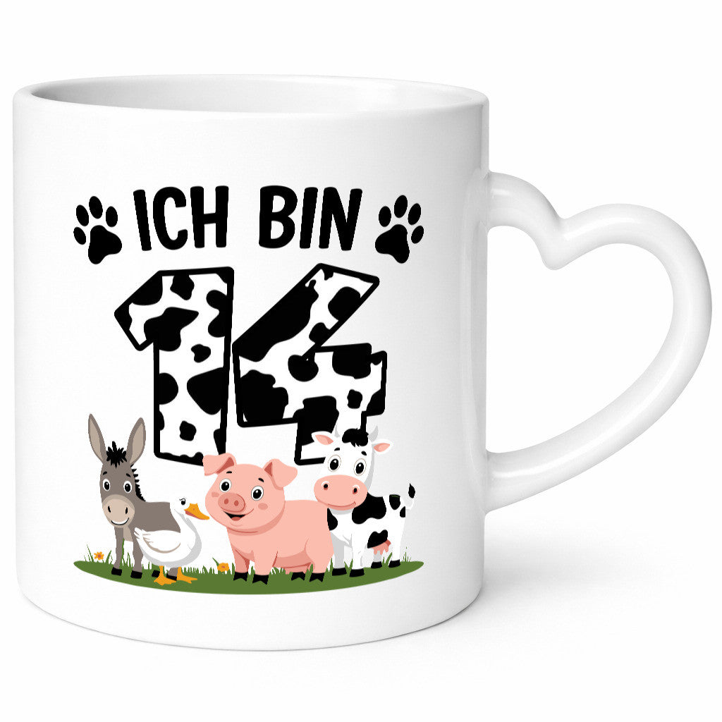 14 Geburtstag | Jahre Farmer Kind Humor Geschenkidee Tasse