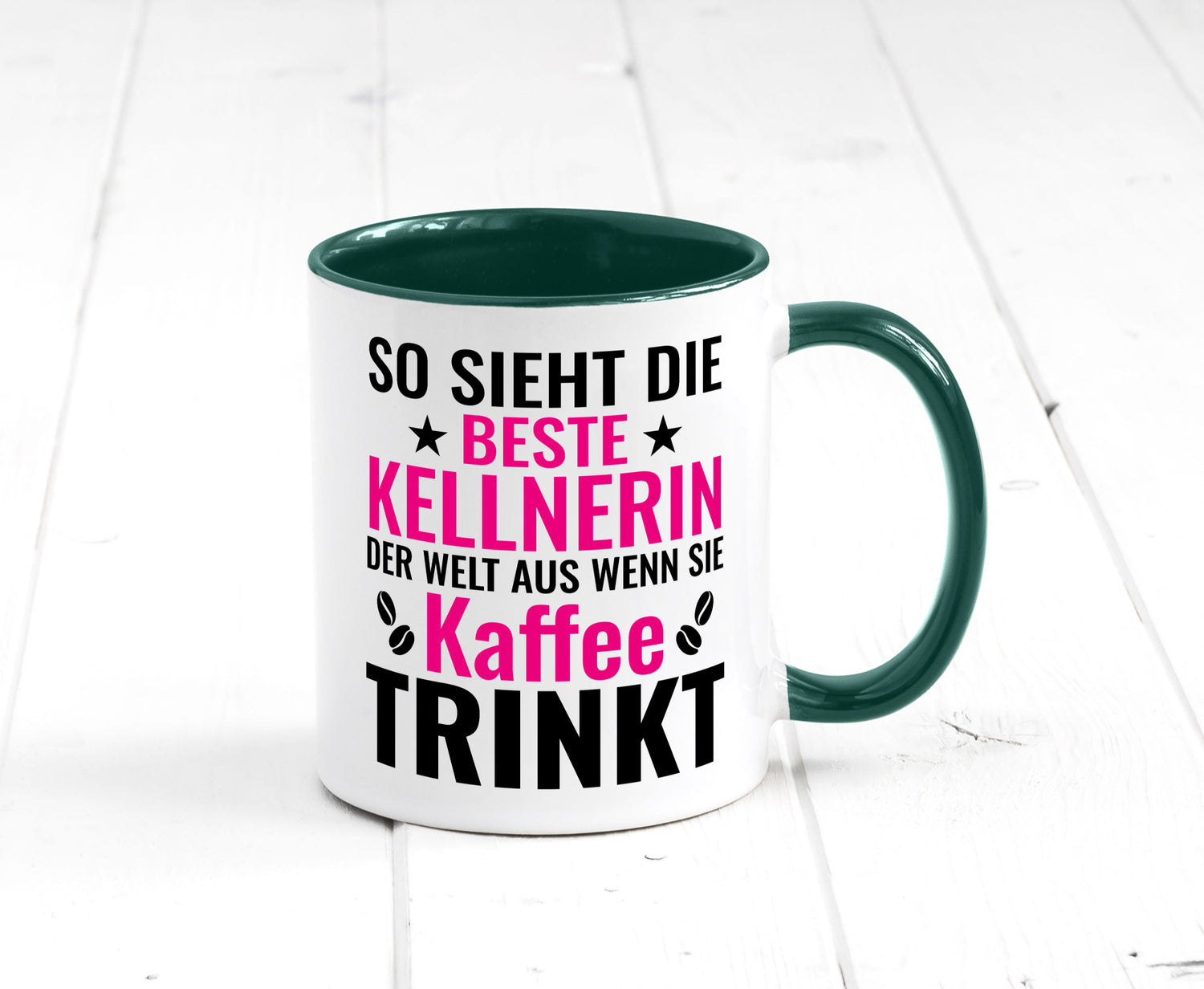 Kaffee trinkt: Kellnerin | Beruf kellnern Bedienung Humor Arbeit Kollegen Büro