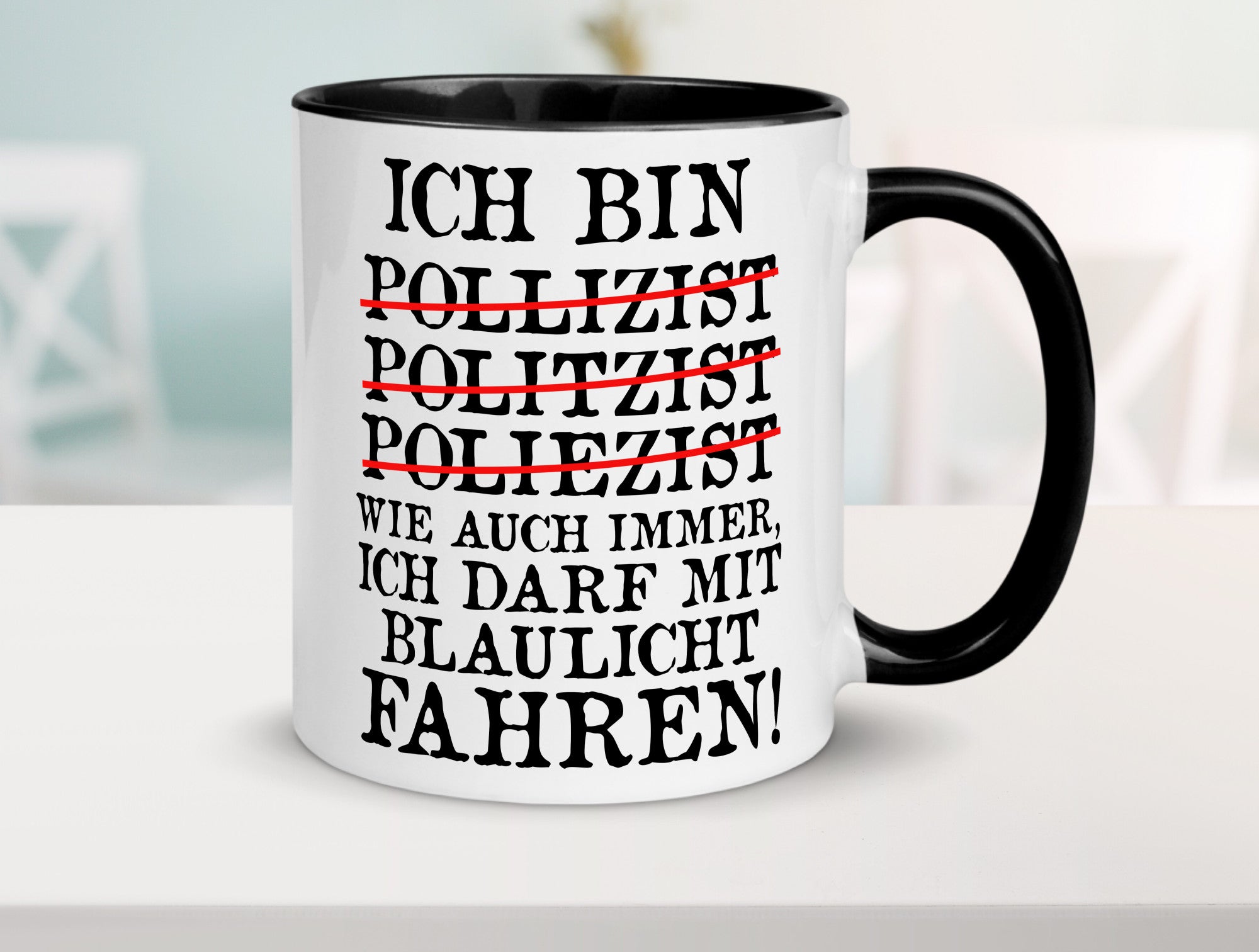 Ich bin Polizist | Blaulicht Polizei Beruf Streife lustig Arbeit Kollegen Büro
