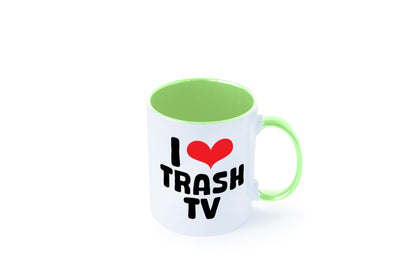 I love Trash TV | v2 lustig Humor Geschenkidee Geschenk Tasse