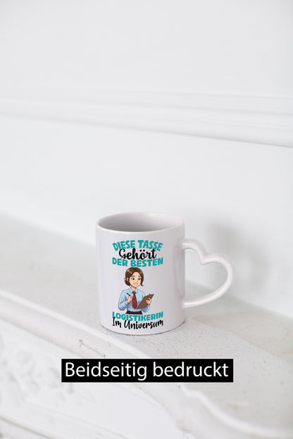 Im Universum: Logistikerin | Logistik lustig Humor Geschenkidee Geschenk Tasse