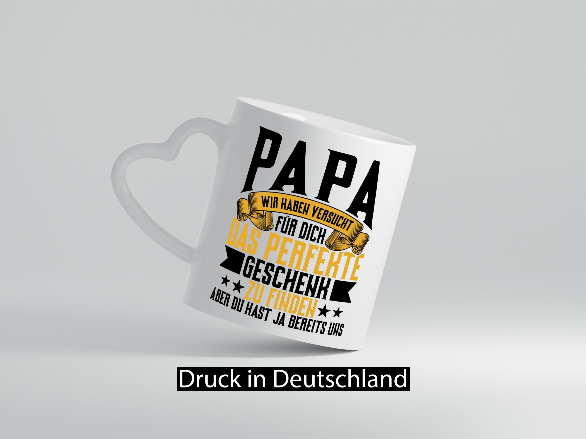 Das Perfekte Geschenk | Papa Vater Familie Geschenkidee lustiger Spruch Tasse