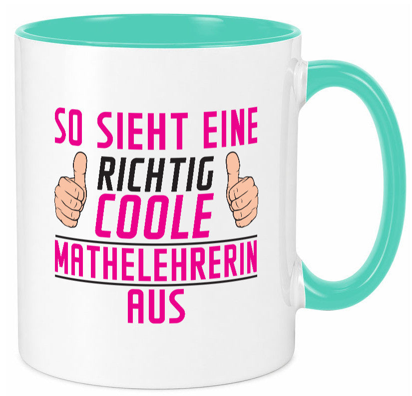 Richtig Coole Mathelehrerin | Lehrer Mathe lustiger Spruch Geschenk Humor