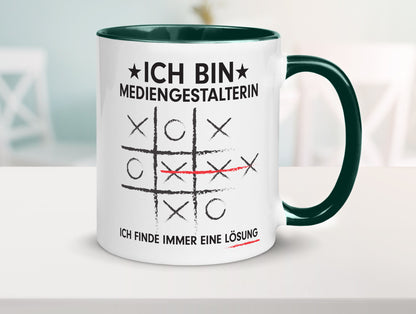 Löse Probleme: Mediengestalterin | Medien Geschenkidee Humor Tasse