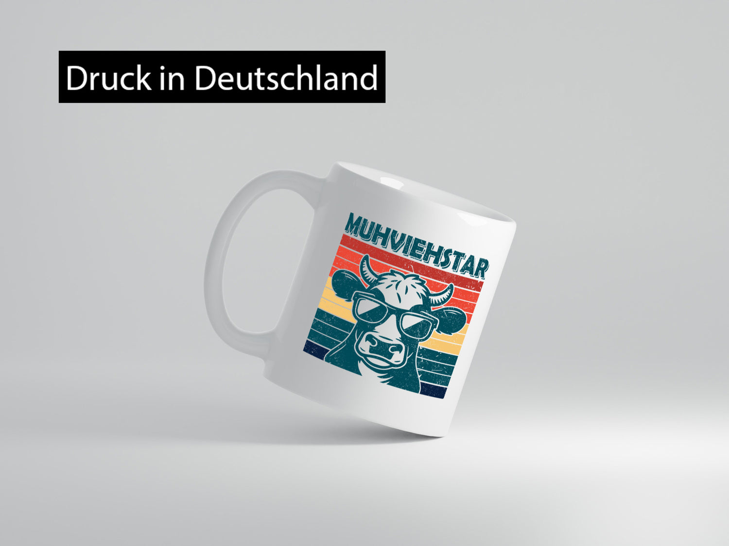 Muhviehstar | Kuh Landwirt mit Brille lustiger Spruch Geschenk Humor