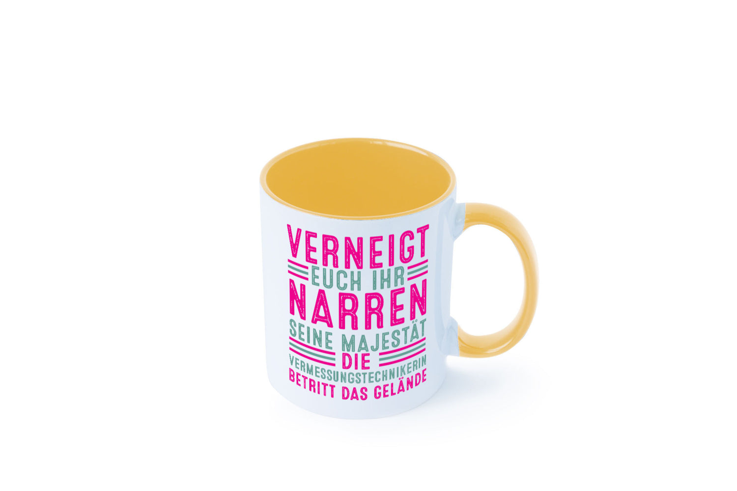 Verneigt euch: Vermessungstechnikerin | Techniker Humor Geschenkidee Tasse
