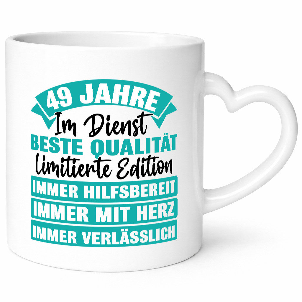 49 Jahre im Dienst | Jubiläum Arbeit Humor Kollegen Büro Geschenkidee Tasse