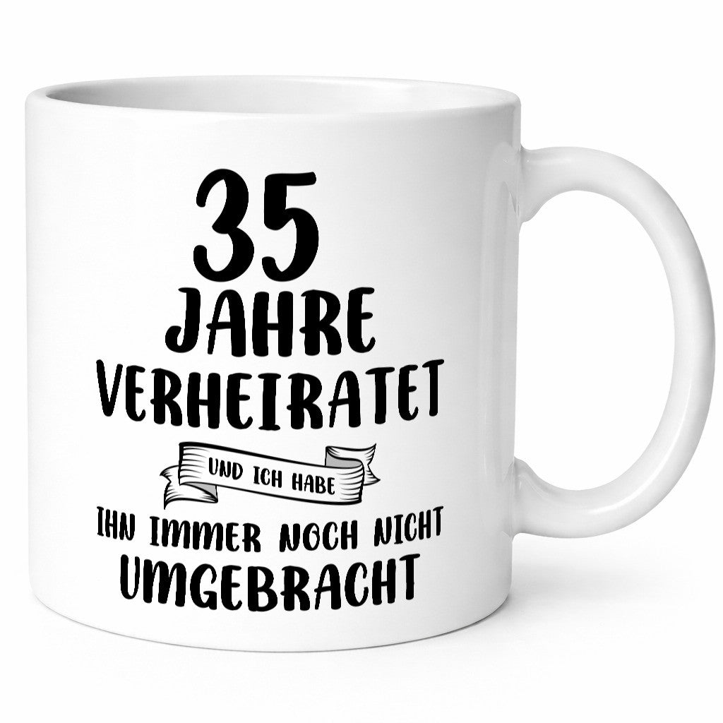 35 Jahre Verheiratet, immer noch am Leben! lustig Humor Geschenkidee Geschenk Tasse