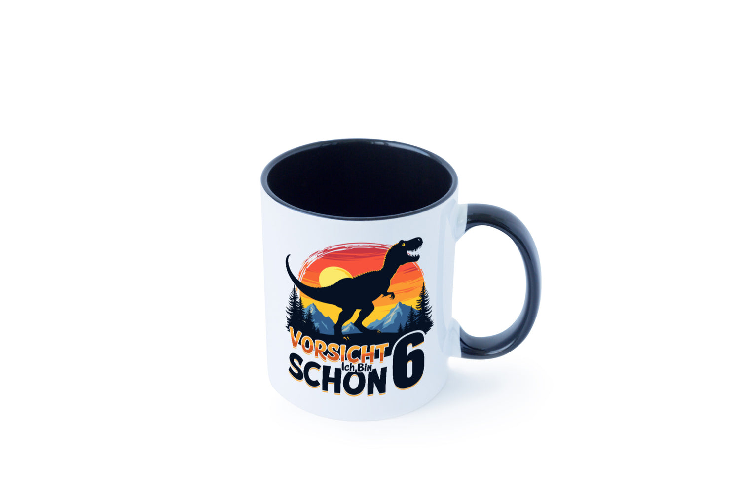 6. Geburtstag | 6 Jahre Dinosaurier Geschenkidee Humor Tasse