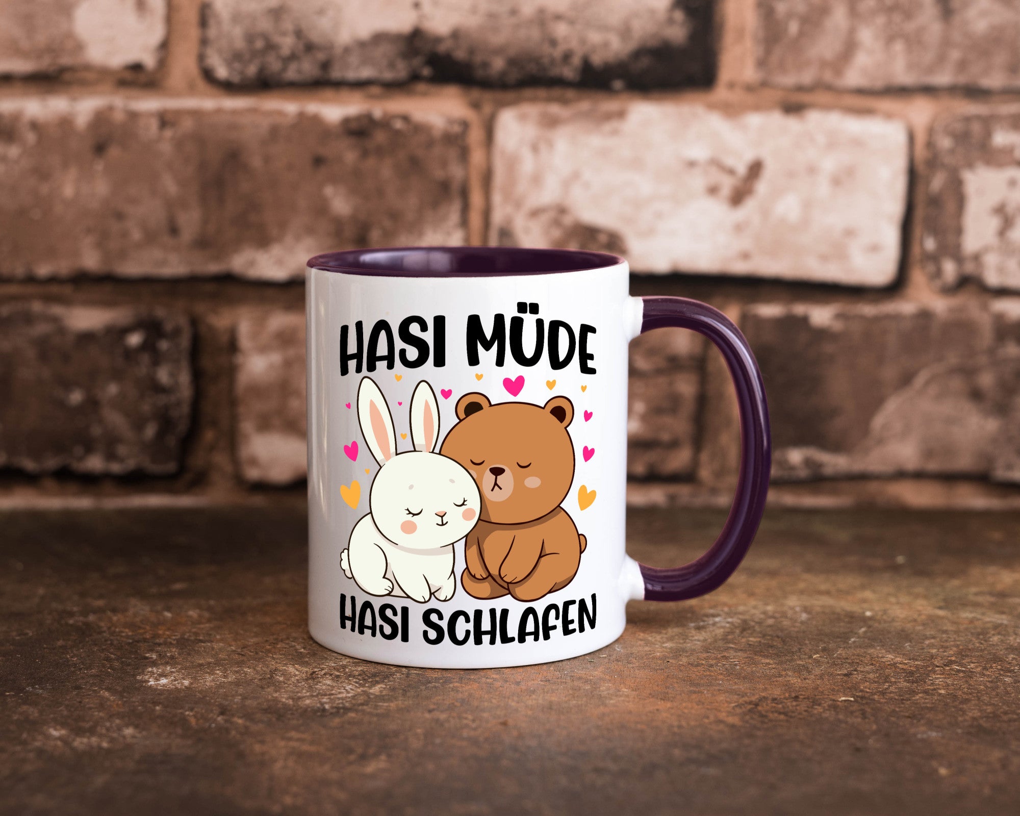 Hasi Müde | schlafen Kaninchen Häschen v2 lustiger Spruch Geschenk Humor