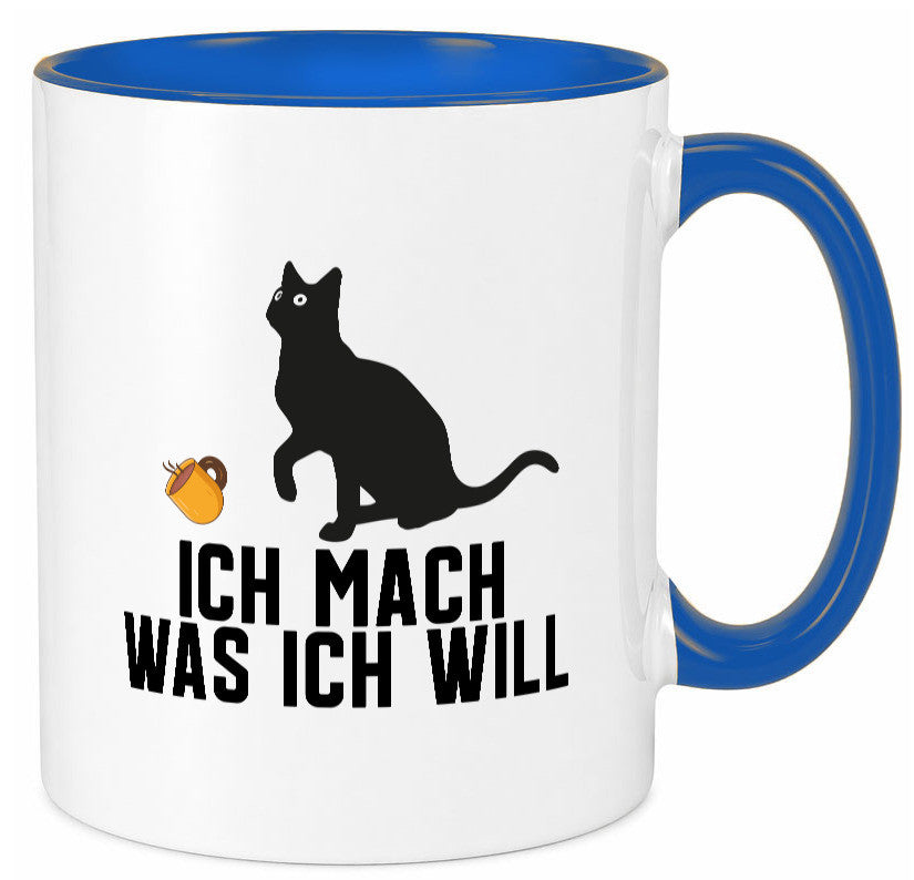 Ich mach was will | Katze Katzenliebhaber Egoist lustig Tierliebhaber Humor Tasse