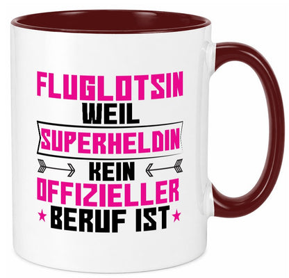 Superheldin Fluglotsin | Flughafen Flugverkehr Geschenkidee Humor Tasse
