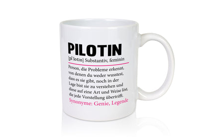 Pilotin | lustiger Spruch Beruf Definition Piloten Geschenk Arbeit Kollegen
