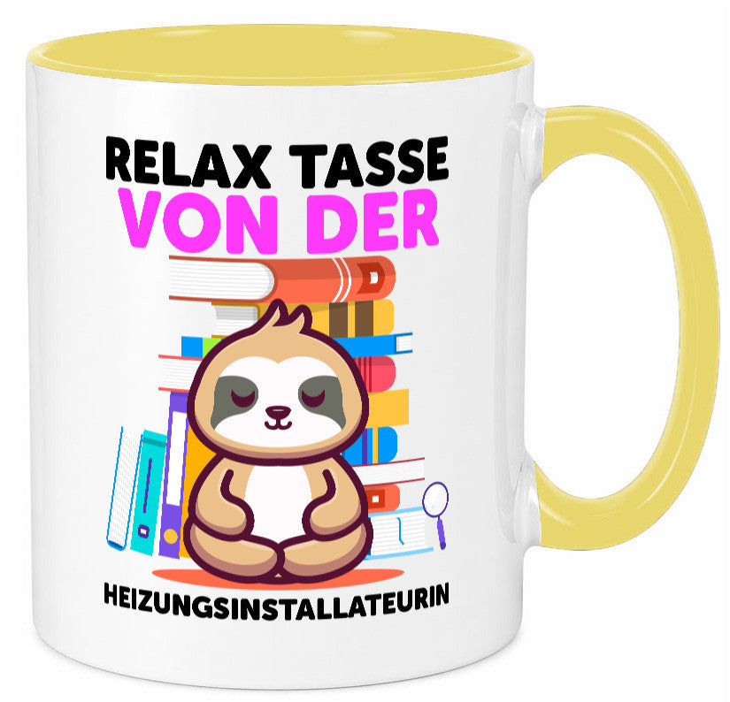Relax Tasse: Heizungsinstallateurin | Heizung lustig Humor Geschenkidee