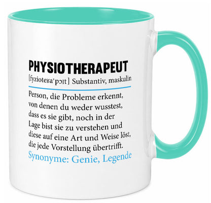 Physiotherapeut | Beruf Spruch Text lustig v2 Humor Arbeit Kollegen Büro