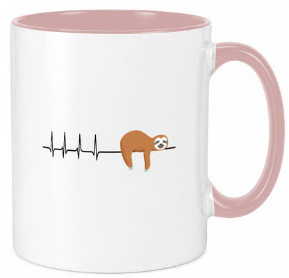 Herzschlag Faultier | Faulheit Morgenmuffel faul Humor Tierliebhaber