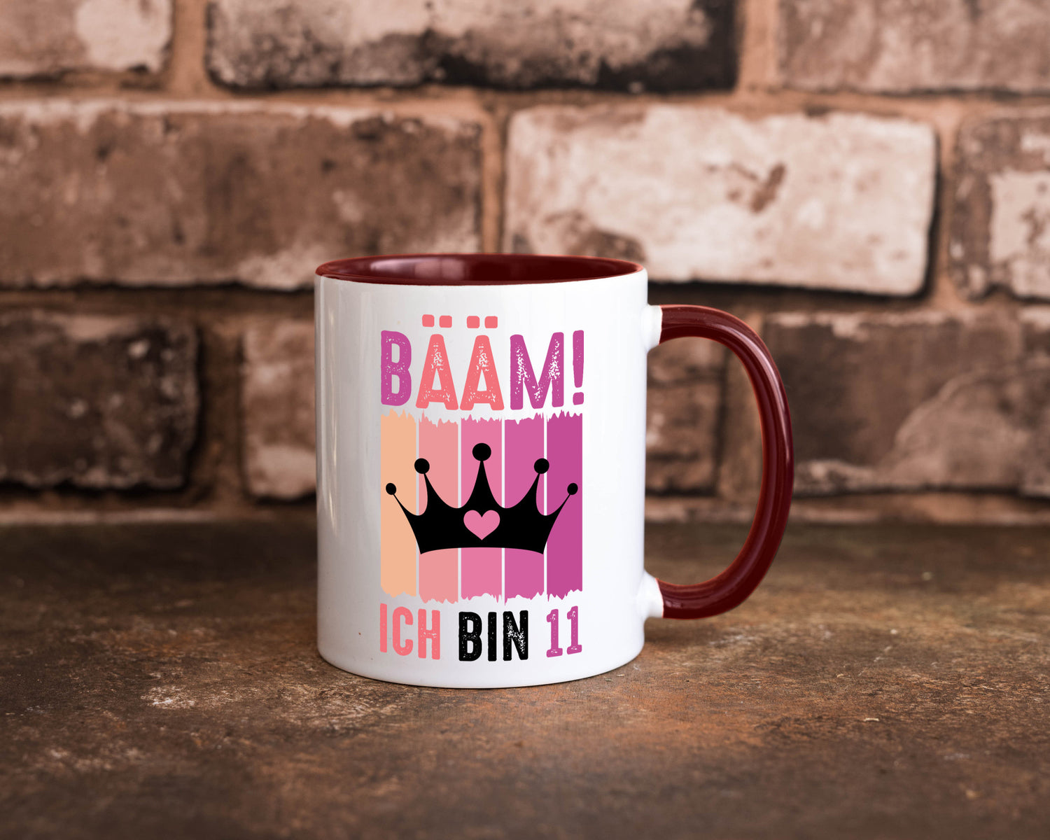 11. Geburtstag | 11 Jahre Bääm ich bin Krone Humor Geschenkidee Tasse