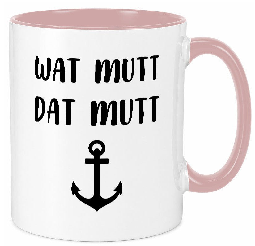 Wat Mutti | Dat Anker Muttertag lustig Familie Geschenkidee Geschenk Tasse