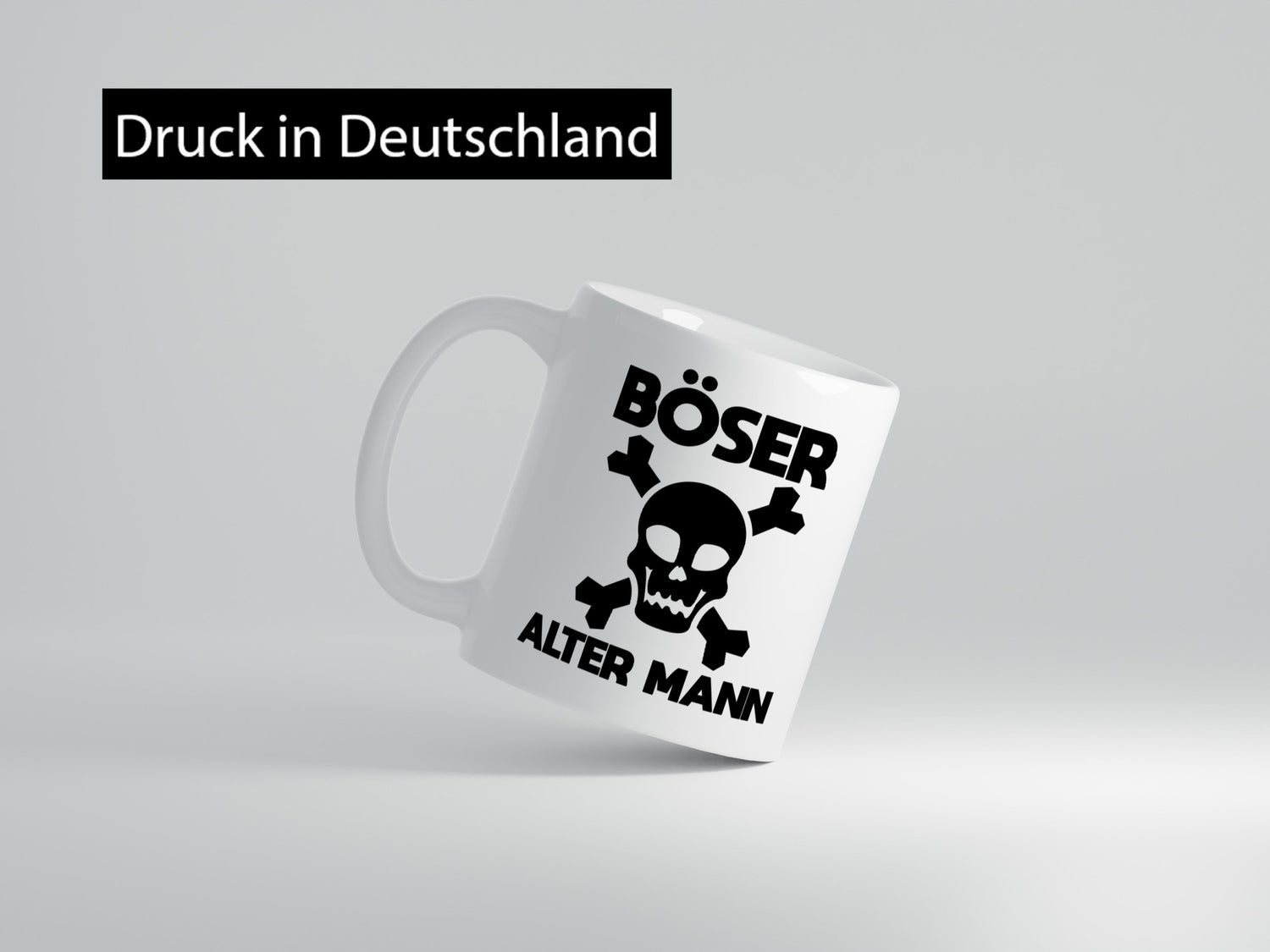 Böser alter Mann | Totenkopf Humor Geschenkidee Tasse