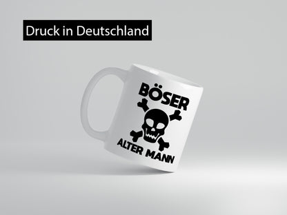Böser alter Mann | Totenkopf Humor Geschenkidee Tasse