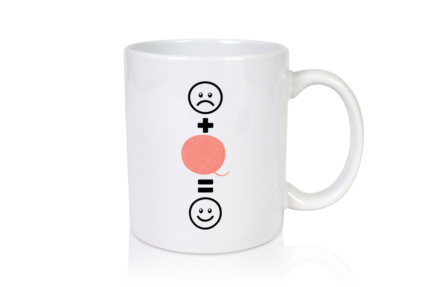 Wolle | Häkeln |Glücklich Geschenk Humor Geschenkidee lustiger Spruch Tasse