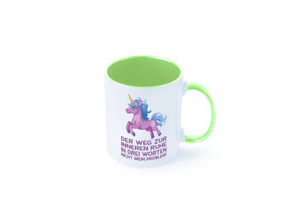 Innere Ruhe, drei Worte, nicht mein Problem | Einhorn Geschenk Humor