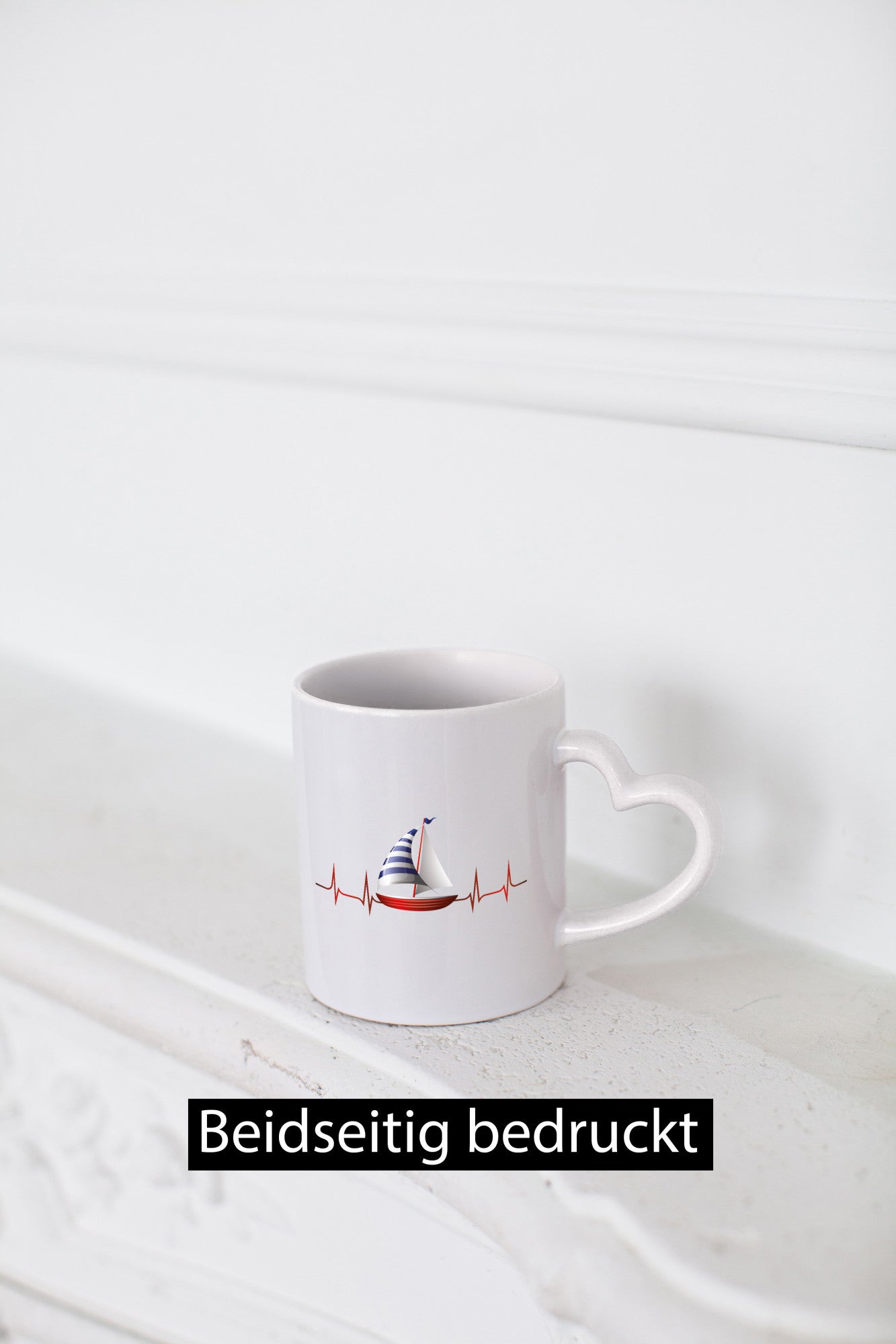 Segelboot Herzschlag | Segler segeln Boot Kapitän Geschenk Humor Geschenkidee