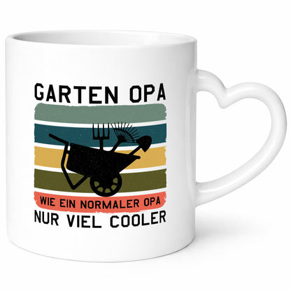 Garten Opa, viel cooler | Schubkarre Humor Familie Geschenkidee Tasse