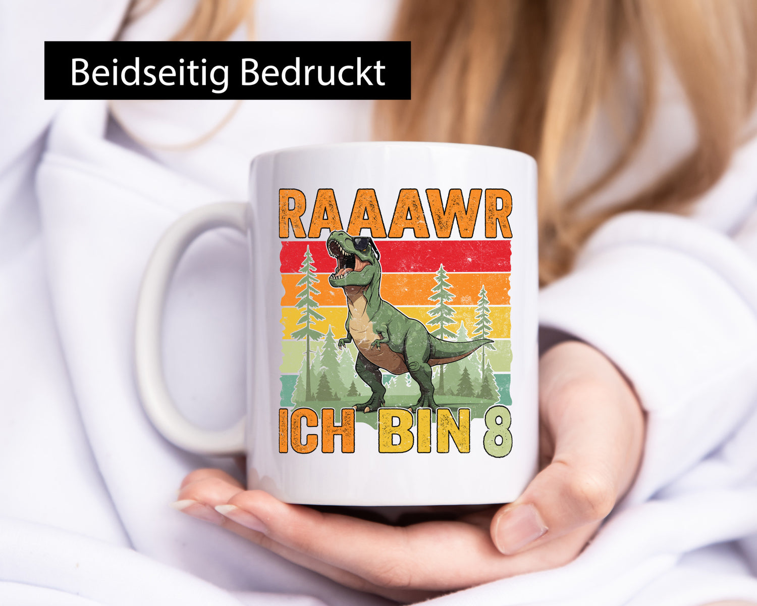 8. Geburtstag | 8 Jahre rarrrr ich bin Dinosaurier lustiger Spruch Geschenk