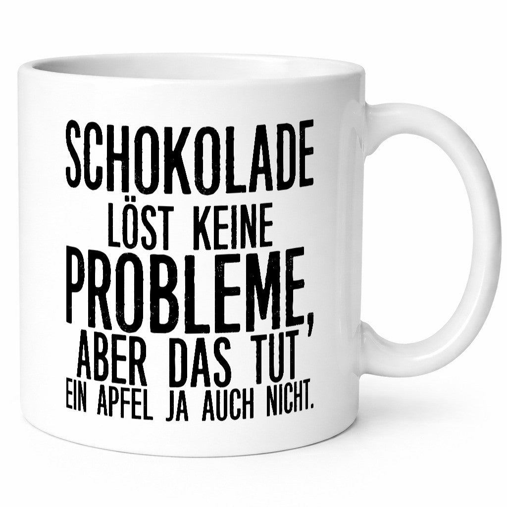 Schokolade löst keine Probleme | Naschkatze Schokofan Geschenk Tierliebhaber