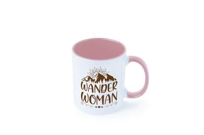 Wander Woman | Berge Herzen Geschenk Familie Geschenkidee lustiger Spruch Tasse