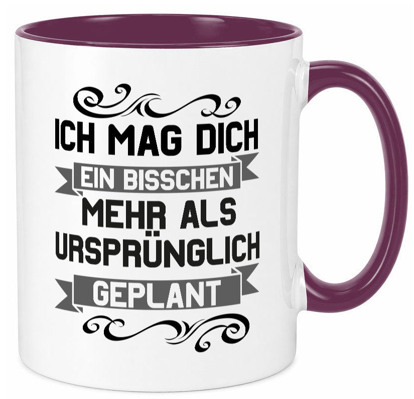 Ich mag dich mehr als geplant | Best Freinds Freundschaft Geschenkidee Humor