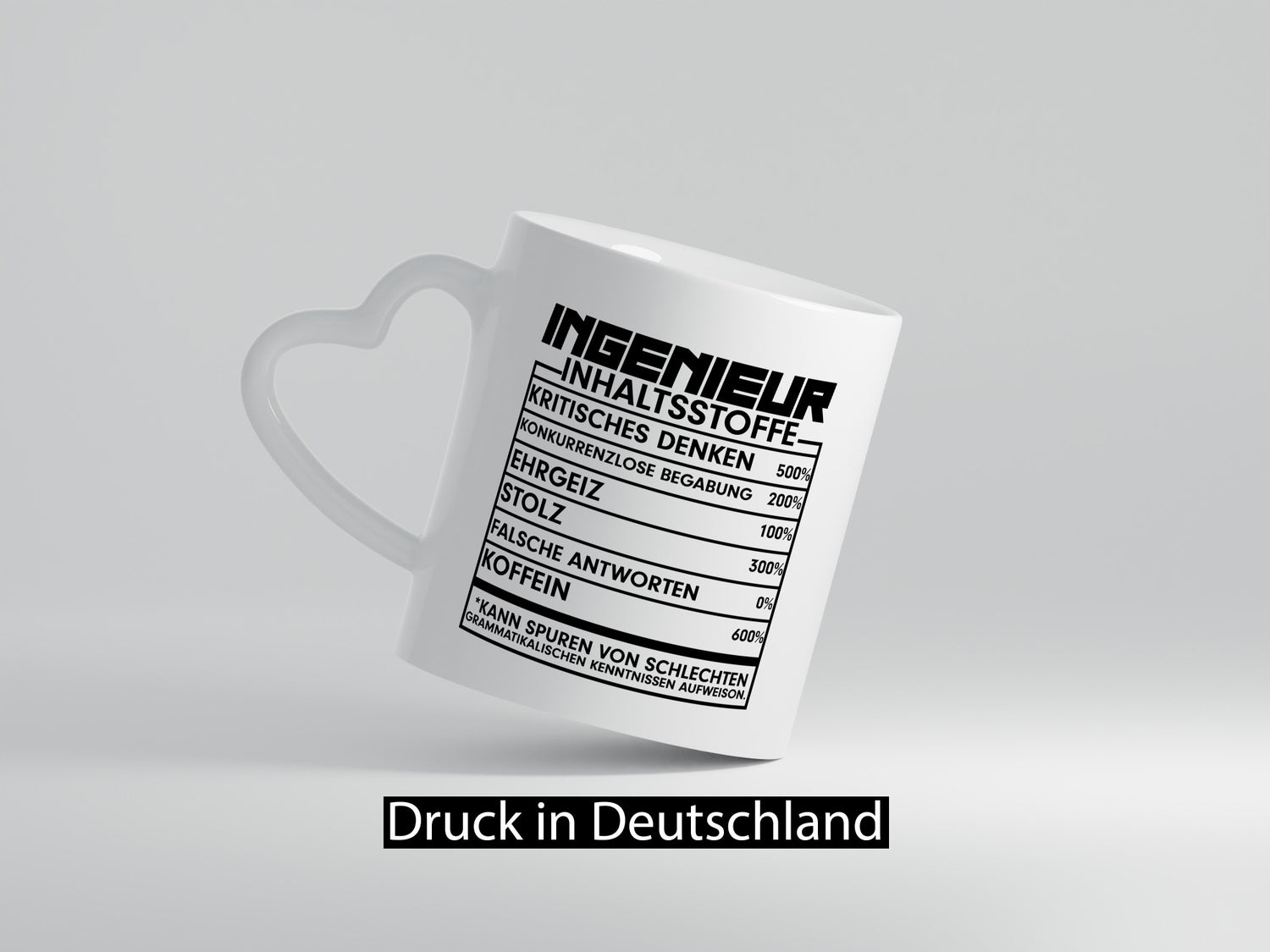 Ingenieur | Beruf Tasse Inhaltsstoffe lustig Geschenk Arbeit Kollegen Büro