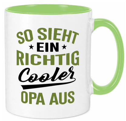So sieht ein richtig Cooler Opa aus | Großvater Geschenkidee Familie Humor Tasse