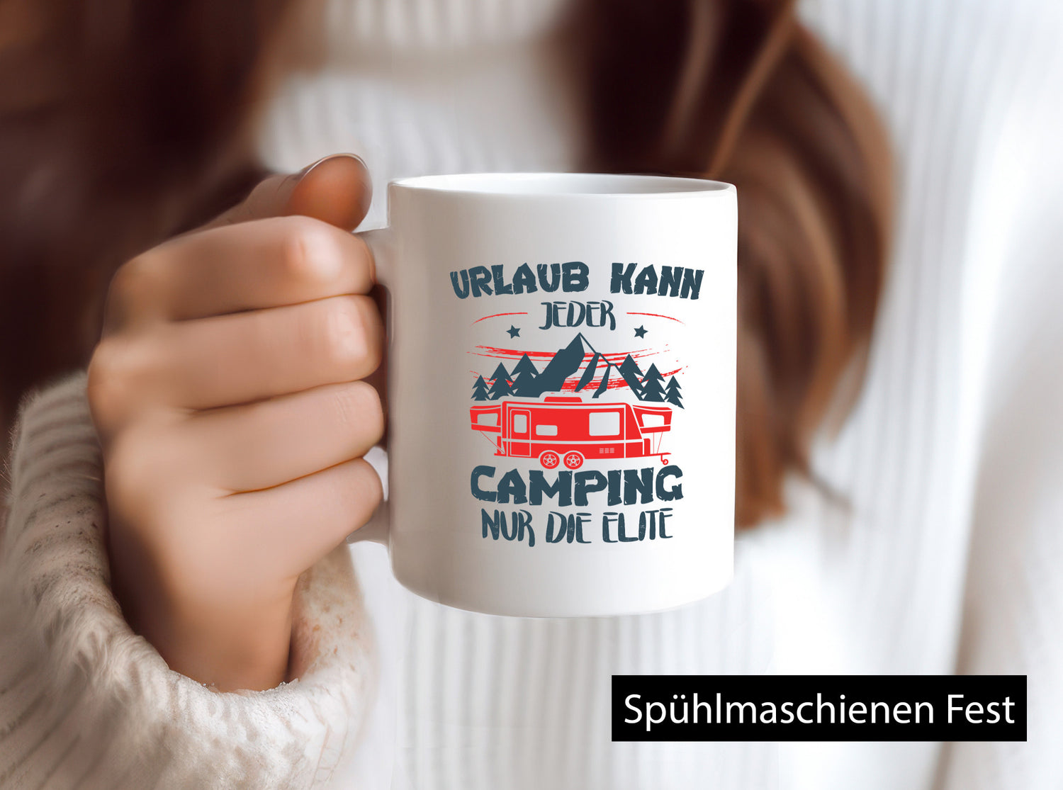 Nur die Elite | Camping Urlaub im Wald Geschenk Humor Geschenkidee lustiger