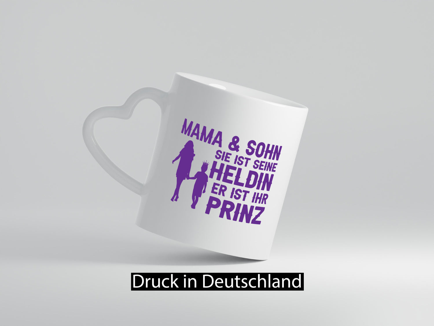 Mama &amp; Sohn | Helding Prinz Mutterliebe Geschenkidee Familie Humor Tasse