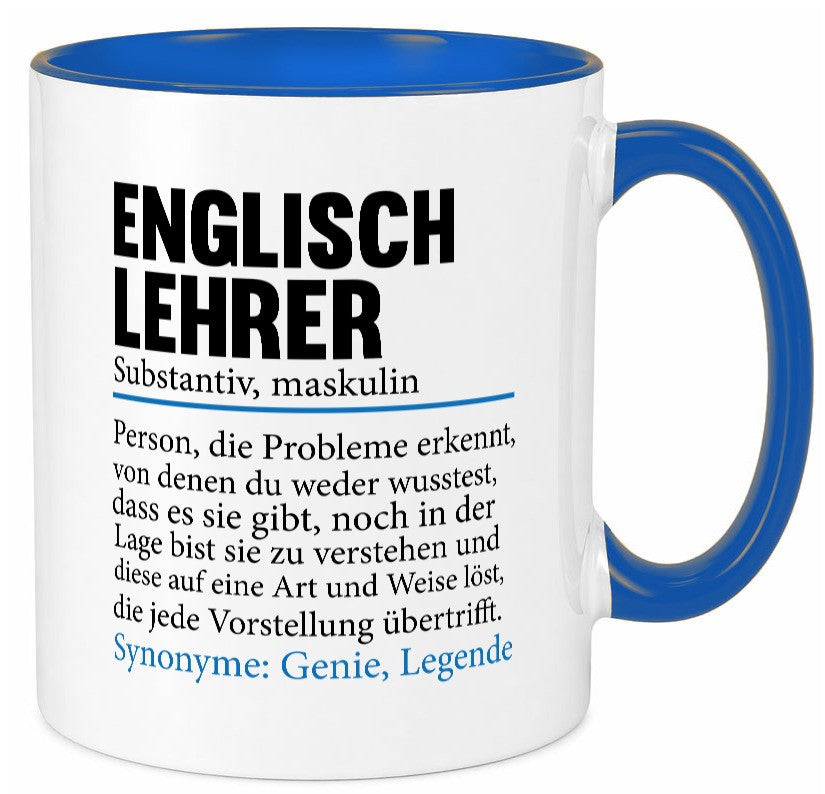 Englischlehrer | Lehrer Schule Englisch Geschenkidee Humor Tasse