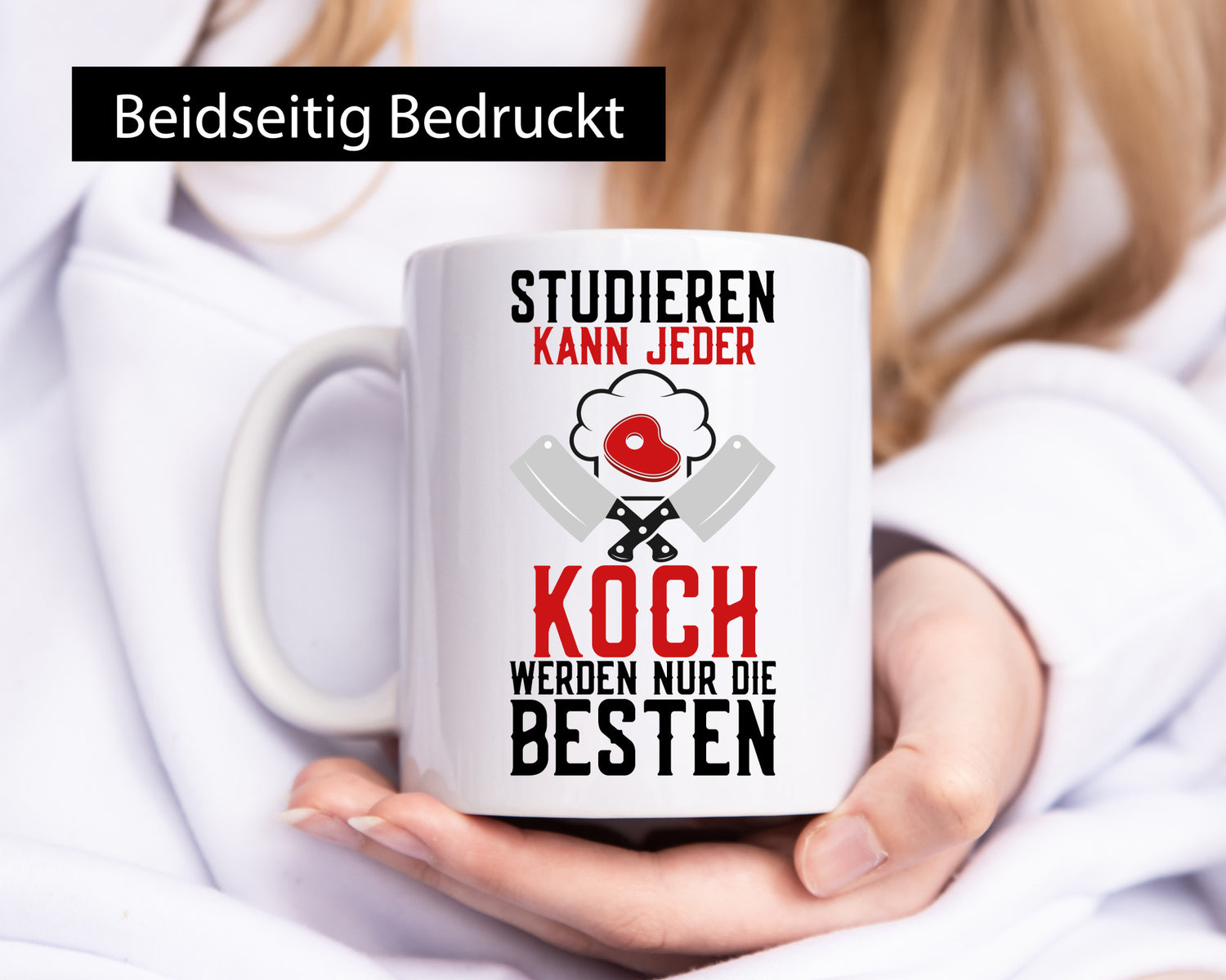 Studieren kann jeder | Koch Küchenchef Messer Spruch Geschenk Arbeit Kollegen