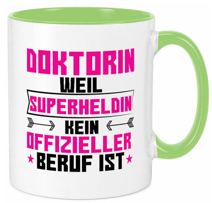 Superheldin Doktorin | Doktorand Doktortitel Geschenkidee Humor Tasse